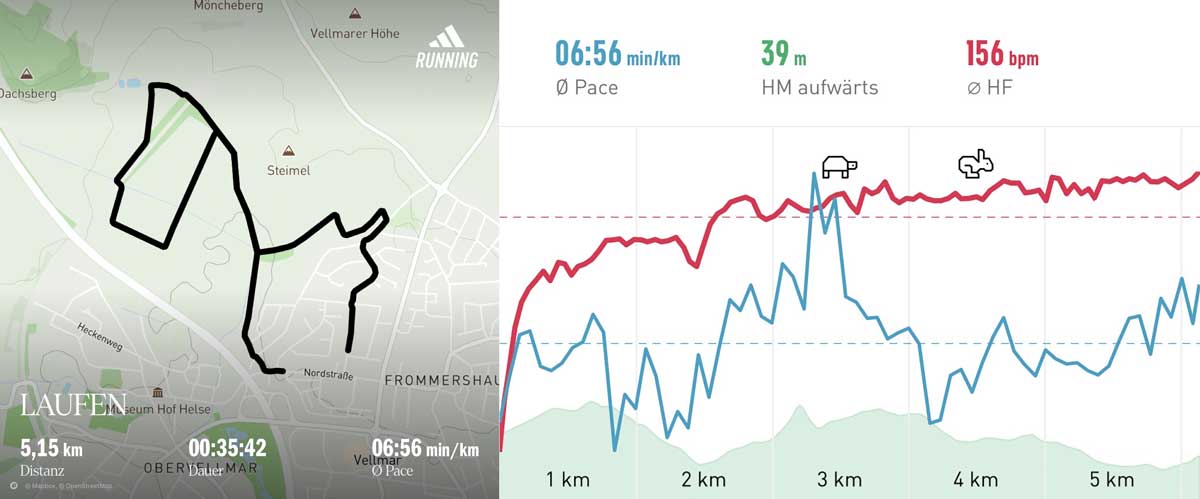 Laufen 04. Januar 2026 Strecke