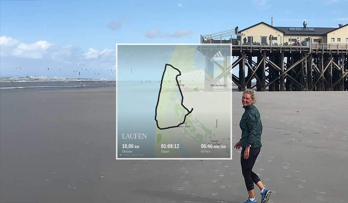 Running in St. Peter-Ording Running in St. Peter-Ording