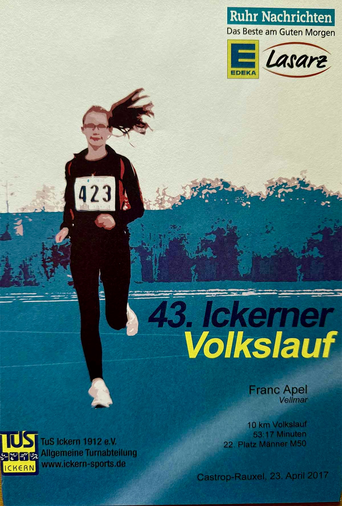 Ickerner Volkslauf Certificate