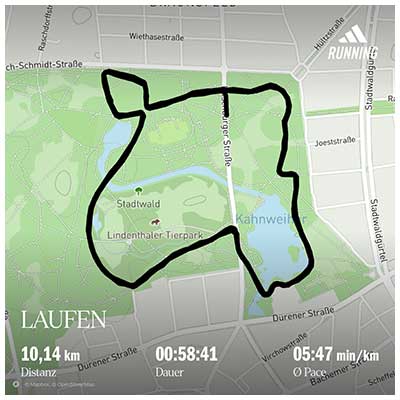 Cologne Nikolauslauf Course