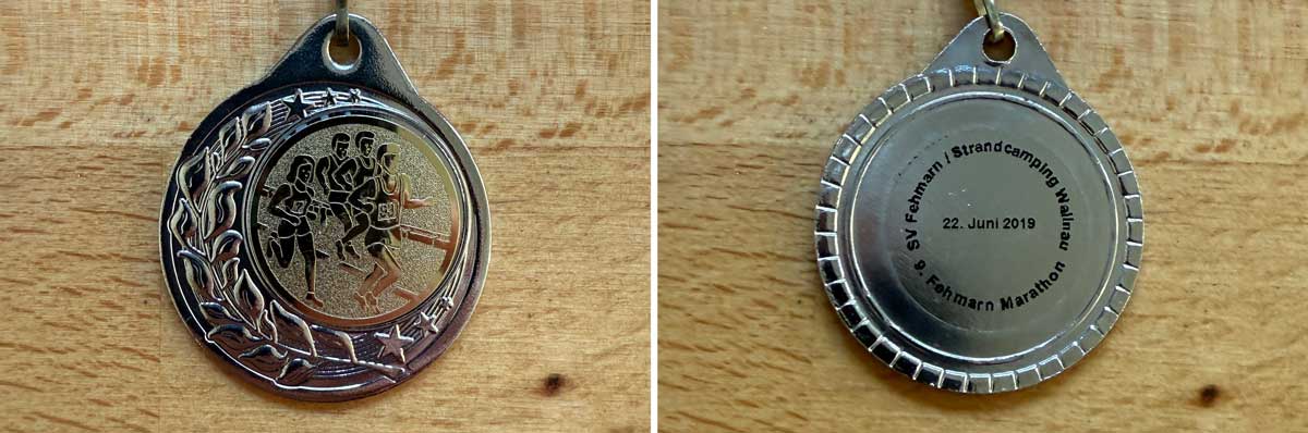 Fehmarn Marathon 2019 Medal