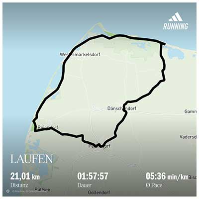 Fehmarn Marathon 2019 Course
